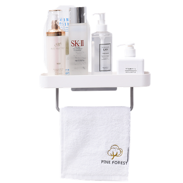 Полка для хранения с держателем для полотенец