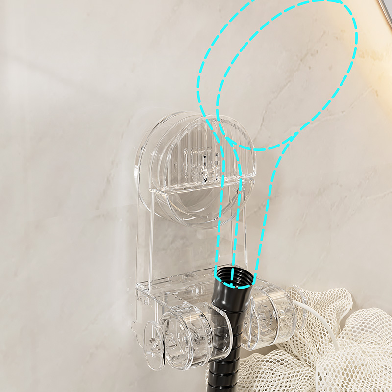 Оптовая торговля All-Claer Многофункциональный держатель для душевой насадки для ванной комнаты Мощная стойка для хранения на присоске OEM ODM Упаковочная коробка