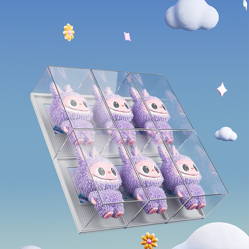 Многофункциональная акриловая мини-коробка для демонстрации игрушек, прозрачная слепая коробка, фигурка, ящик для хранения игрушек
