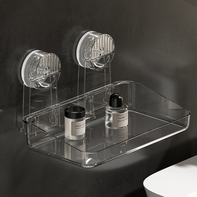 Мощная полка для хранения присосок, съемная подвеска, душевая стойка для сушки и дренажа, полка для хранения, акриловые принадлежности для ванной комнаты, изготовленные методом литья под давлением, полка для хранения разного назначения.
