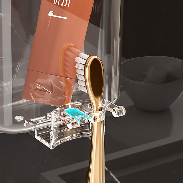 Вакуумный угол всасывания для ванной комнаты, оптовая продажа, акриловая присоска для хранения ванной комнаты, стеллаж для хранения зубных щеток, настенная стойка